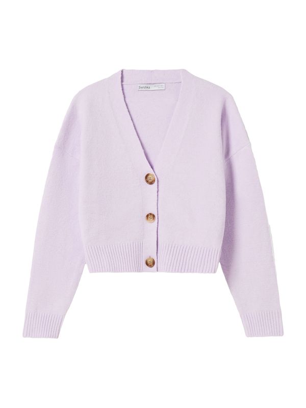 Bershka Bershka Плетена жилетка  пастелнолилаво