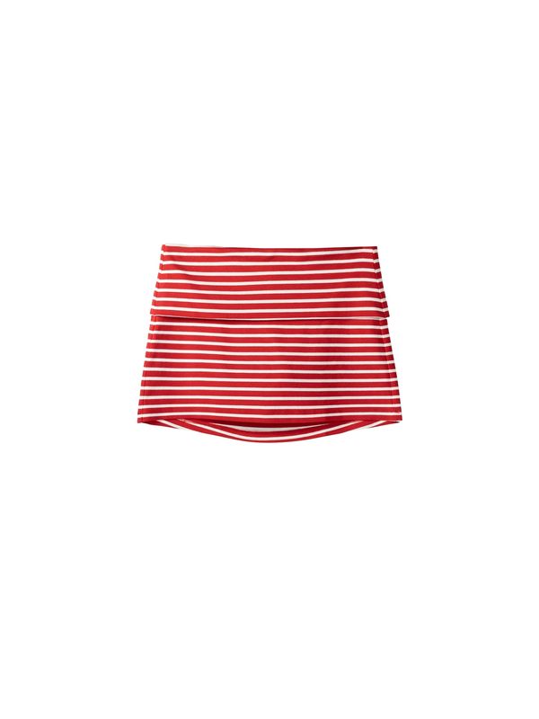 Bershka Bershka Пола  алено / бяло