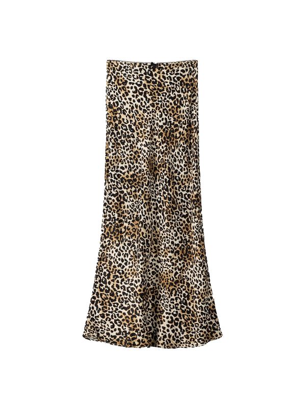 Bershka Bershka Пола  бежово / тъмнокафяво / черно