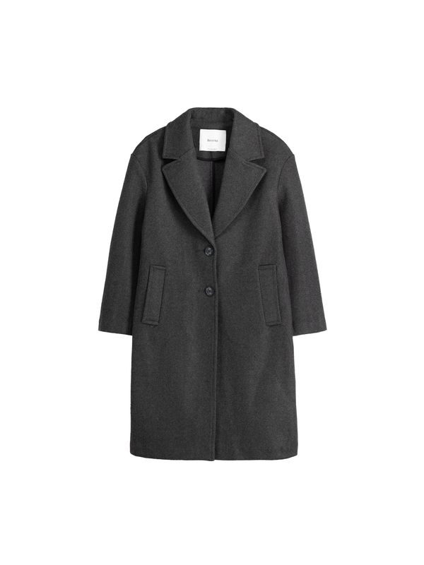 Bershka Bershka Преходно палто  антрацитно черно
