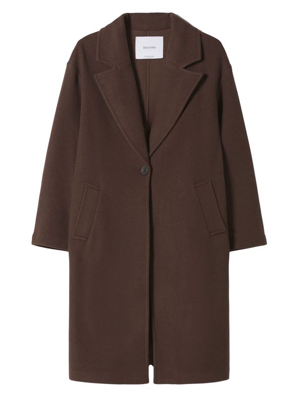 Bershka Bershka Преходно палто  кафяво