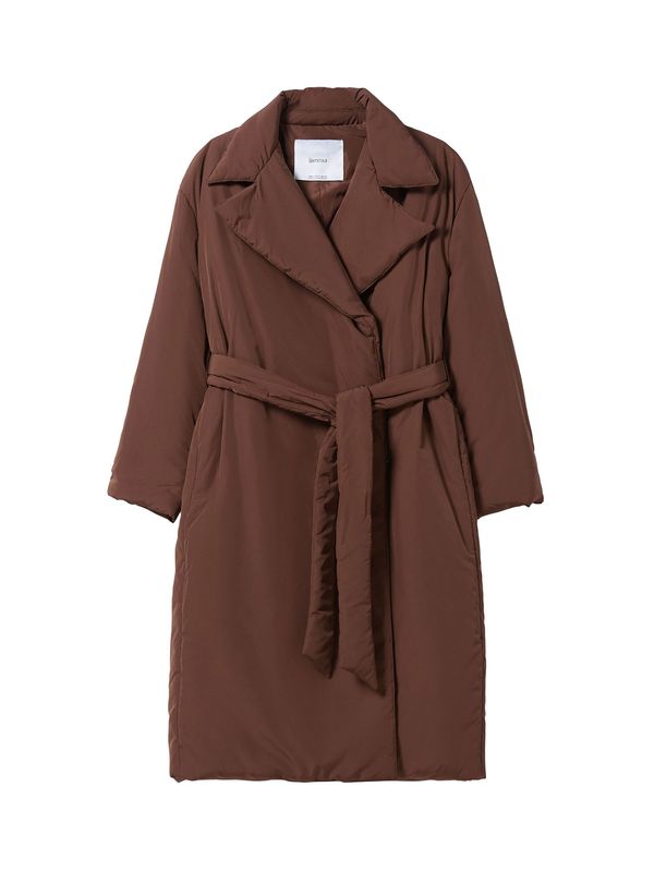 Bershka Bershka Преходно палто  шоколад