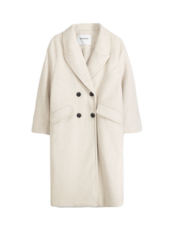 Bershka Bershka Преходно палто  светлобежово