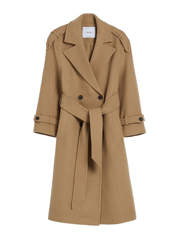 Bershka Bershka Преходно палто  светлокафяво