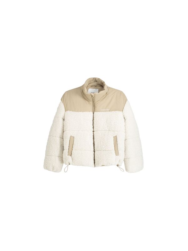 Bershka Bershka Преходно яке  бежово / кремаво