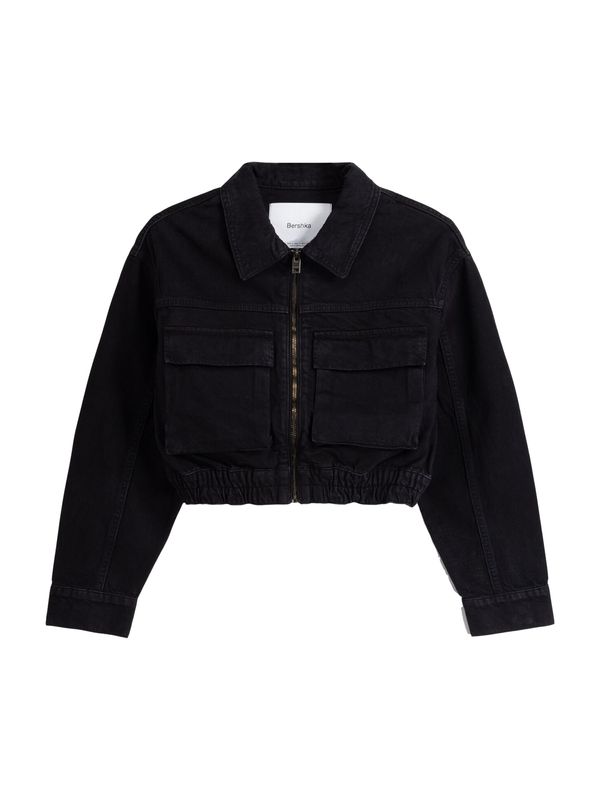 Bershka Bershka Преходно яке  черен деним