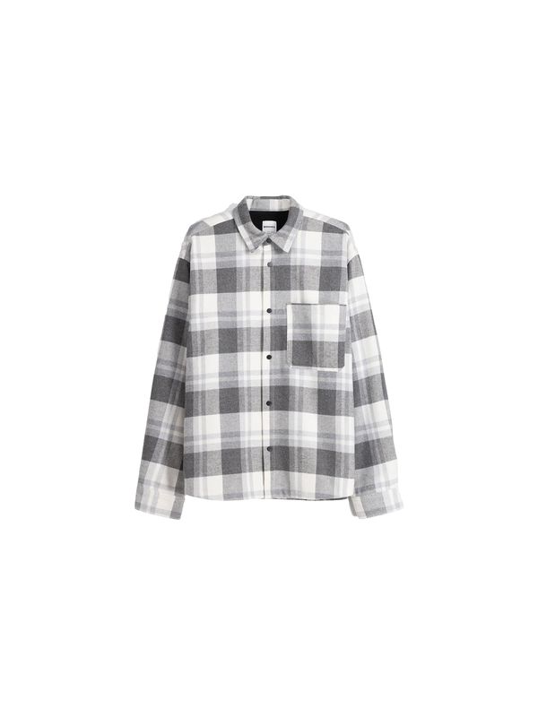 Bershka Bershka Преходно яке  черно / бяло