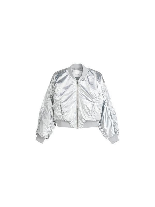 Bershka Bershka Преходно яке  сребърно