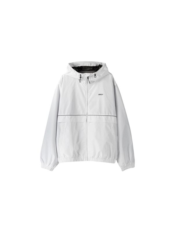 Bershka Bershka Преходно яке  сребърно / мръсно бяло