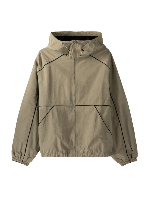 Bershka Bershka Преходно яке  тъмнобежово / черно