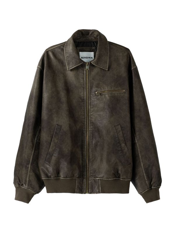 Bershka Bershka Преходно яке  тъмнокафяво