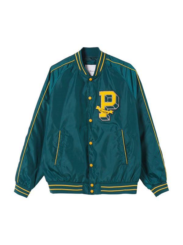 Bershka Bershka Преходно яке  жълто / елхово зелено