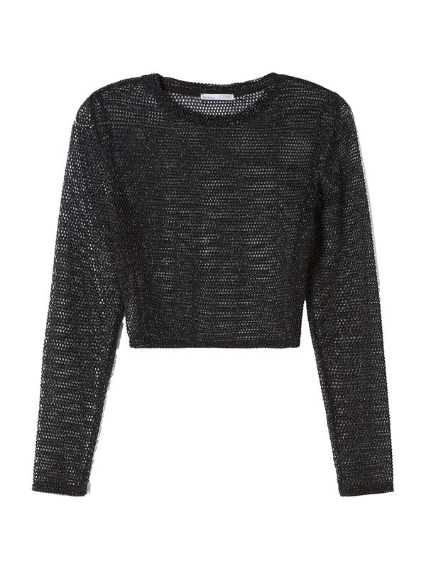 Bershka Bershka Пуловер  черно