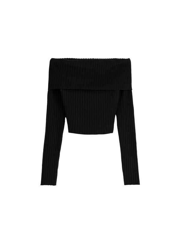 Bershka Bershka Пуловер  черно