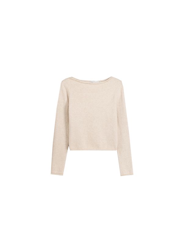 Bershka Bershka Пуловер  цвят "пясък"
