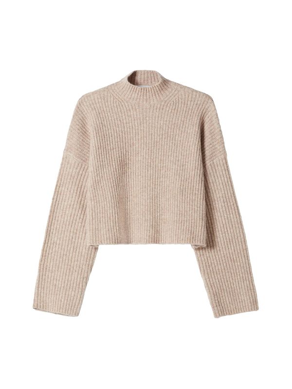 Bershka Bershka Пуловер  цвят "пясък"