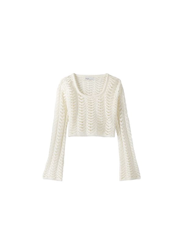 Bershka Bershka Пуловер  екрю