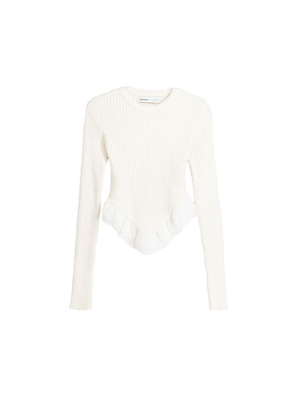 Bershka Bershka Пуловер  екрю