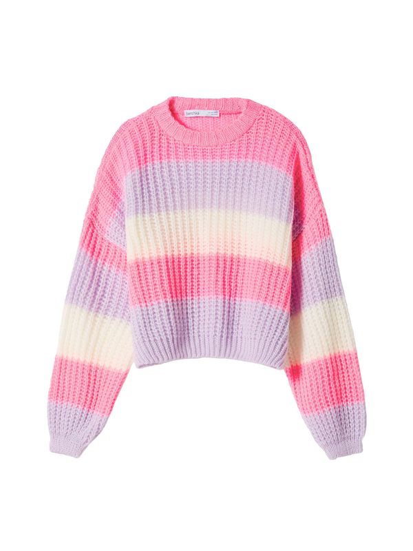 Bershka Bershka Пуловер  екрю / люляк / розово