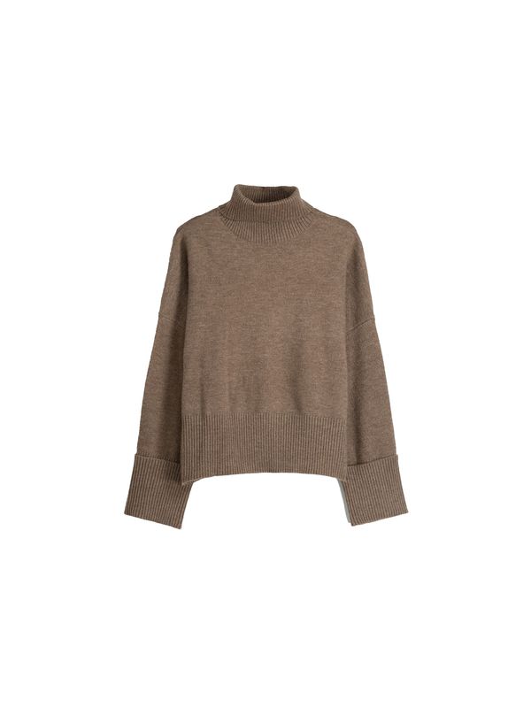 Bershka Bershka Пуловер  кафяв меланж