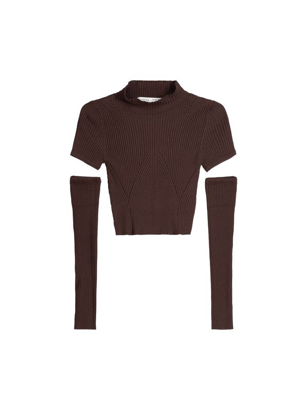 Bershka Bershka Пуловер  кафяво