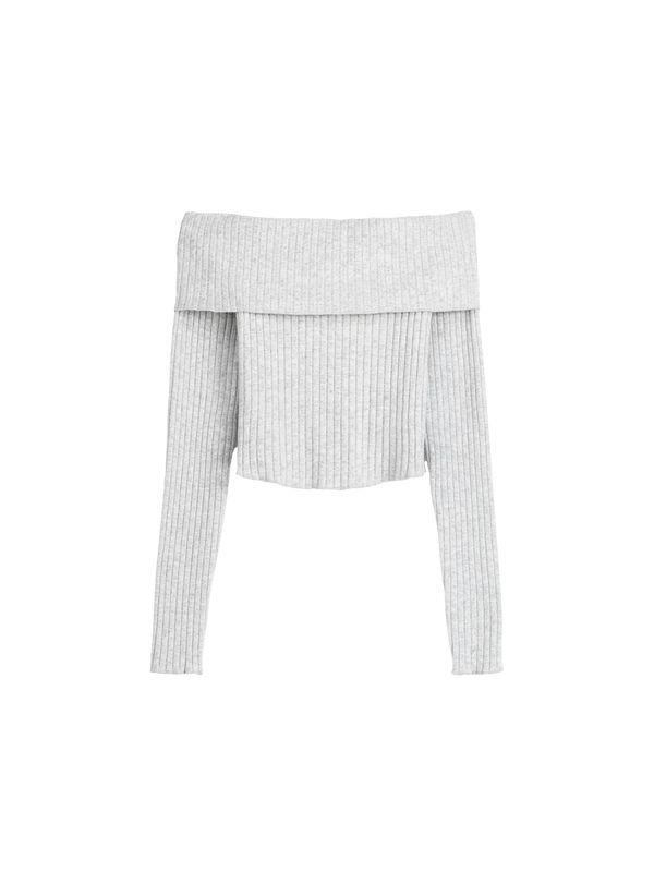 Bershka Bershka Пуловер  сив меланж