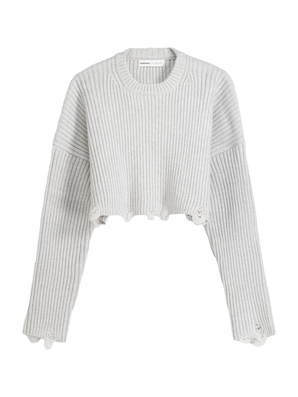 Bershka Bershka Пуловер  сив меланж