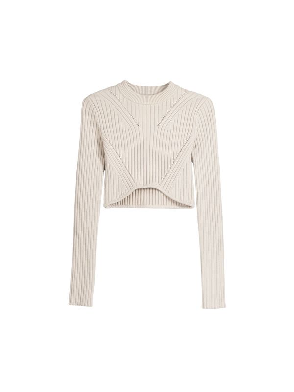 Bershka Bershka Пуловер  светлосиво