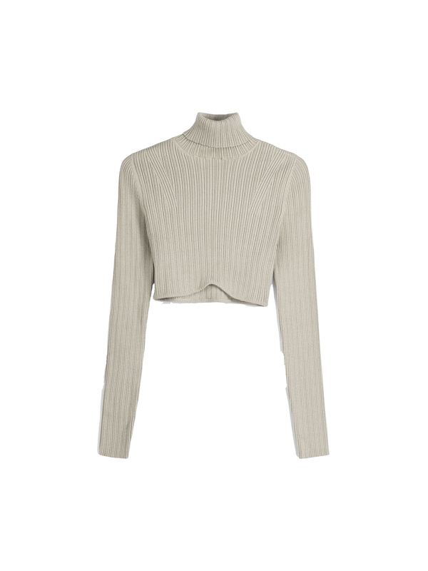 Bershka Bershka Пуловер  тъмнобежово