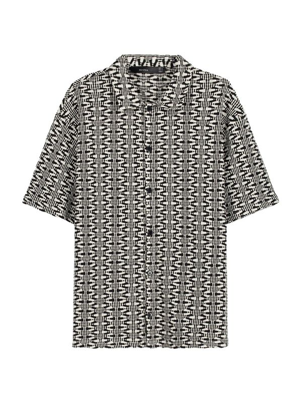 Bershka Bershka Риза  бежово / черно