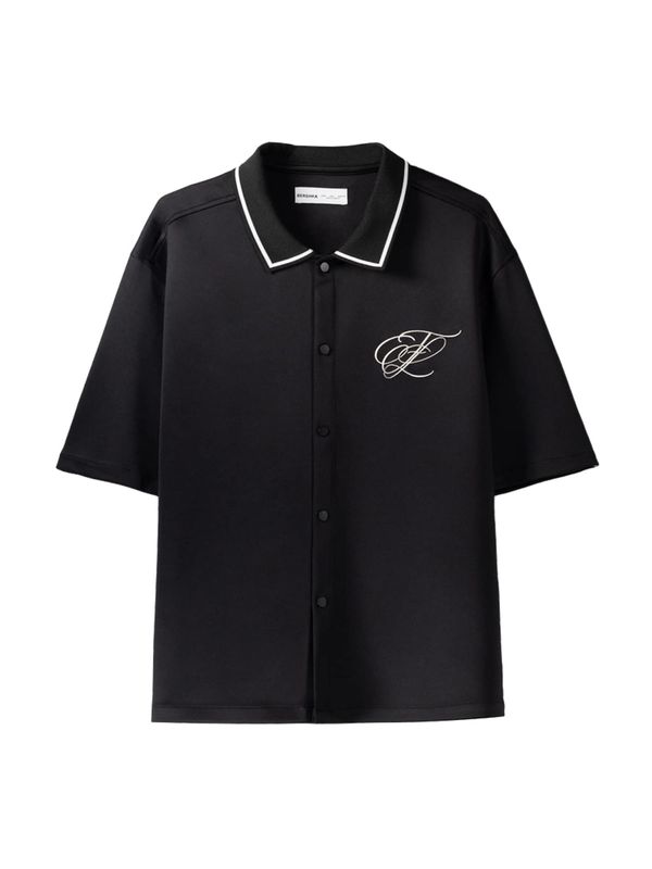 Bershka Bershka Риза  черно / бяло