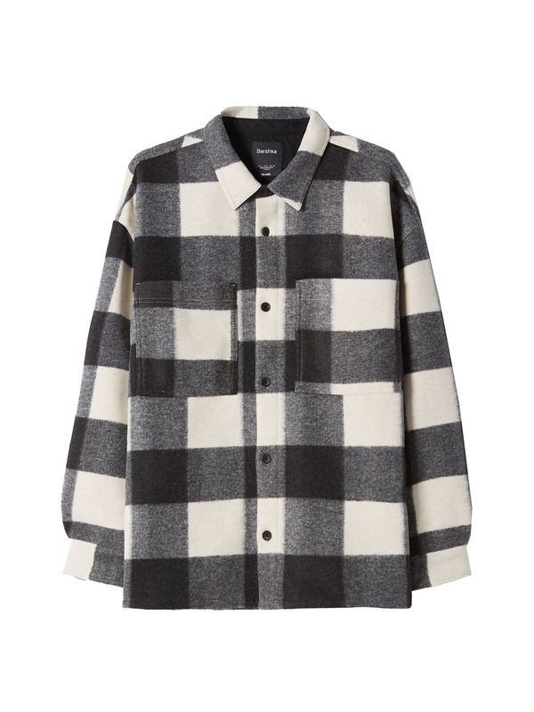 Bershka Bershka Риза  черно / бяло