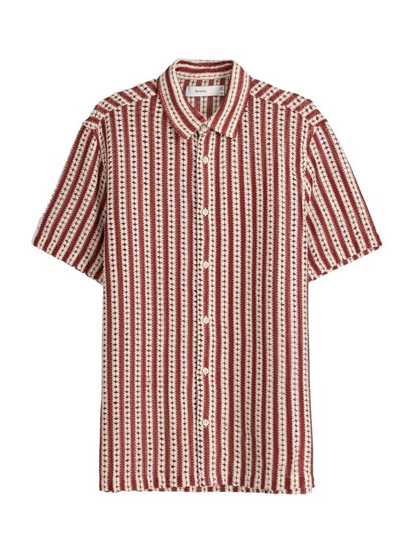 Bershka Bershka Риза  червено / бяло