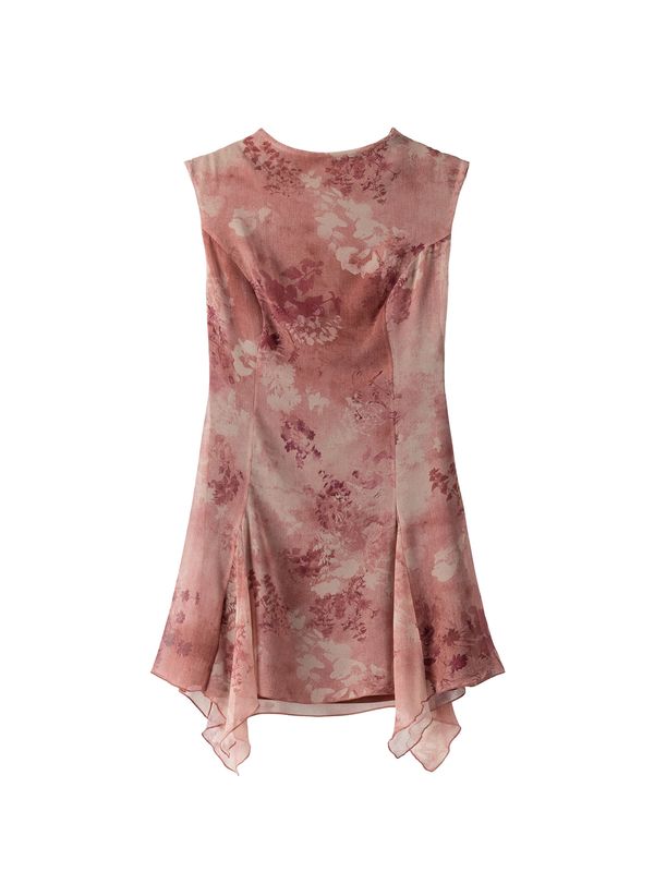 Bershka Bershka Рокля  бледорозово / магента / бяло