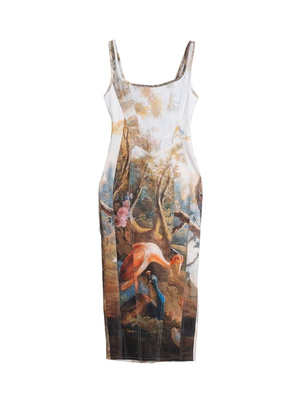 Bershka Bershka Рокля  бял деним