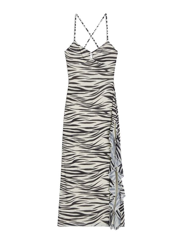 Bershka Bershka Рокля  черно / бяло