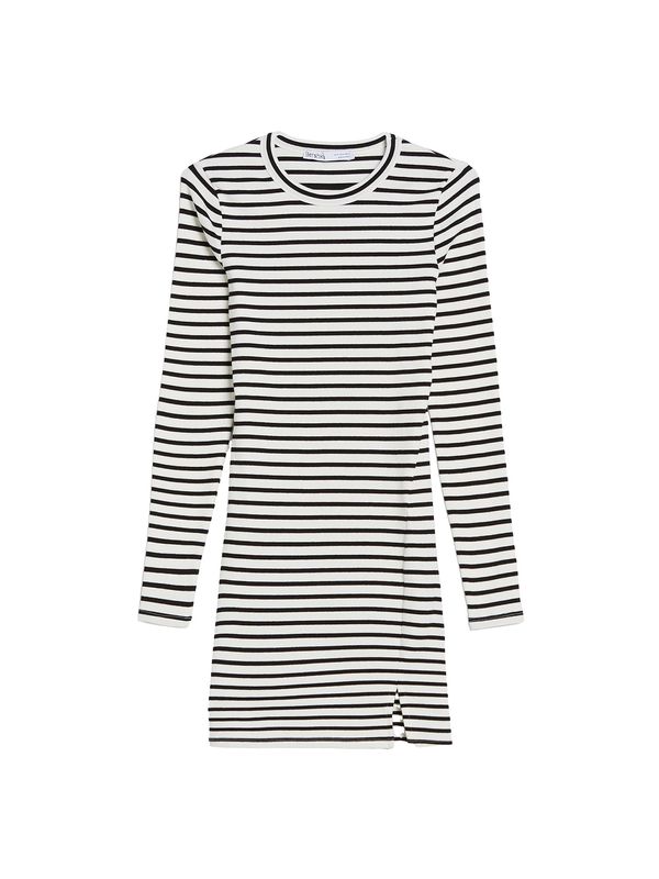 Bershka Bershka Рокля  черно / бяло