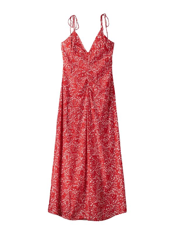 Bershka Bershka Рокля  червено / бяло