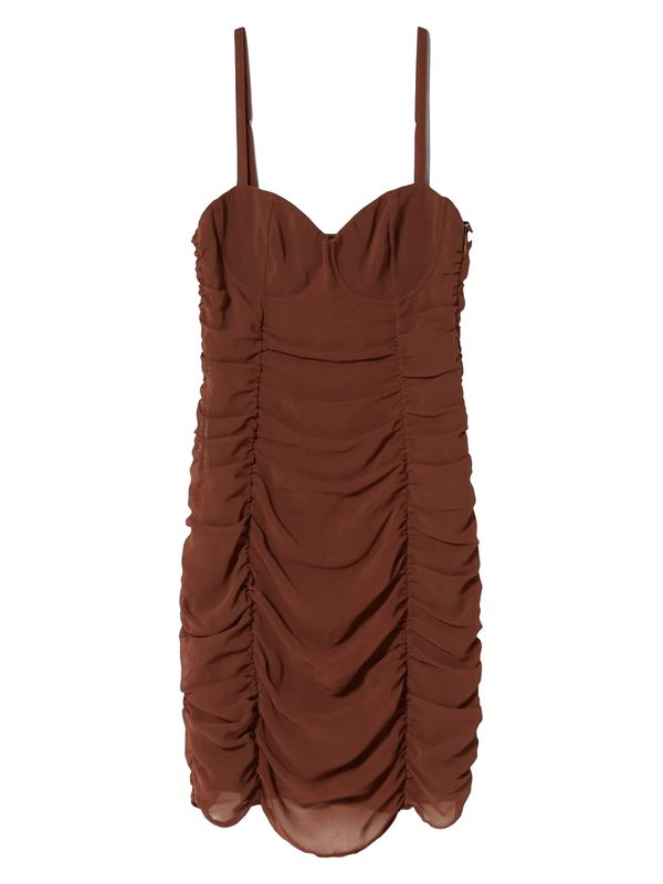 Bershka Bershka Рокля  шоколад