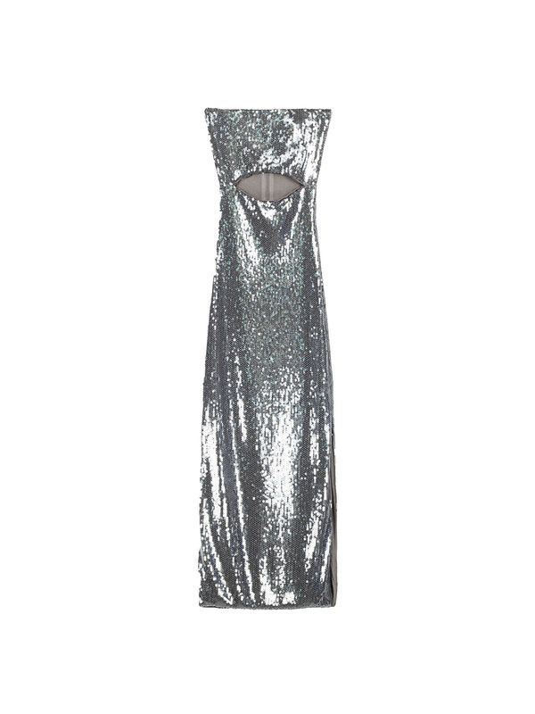 Bershka Bershka Рокля  сребърно