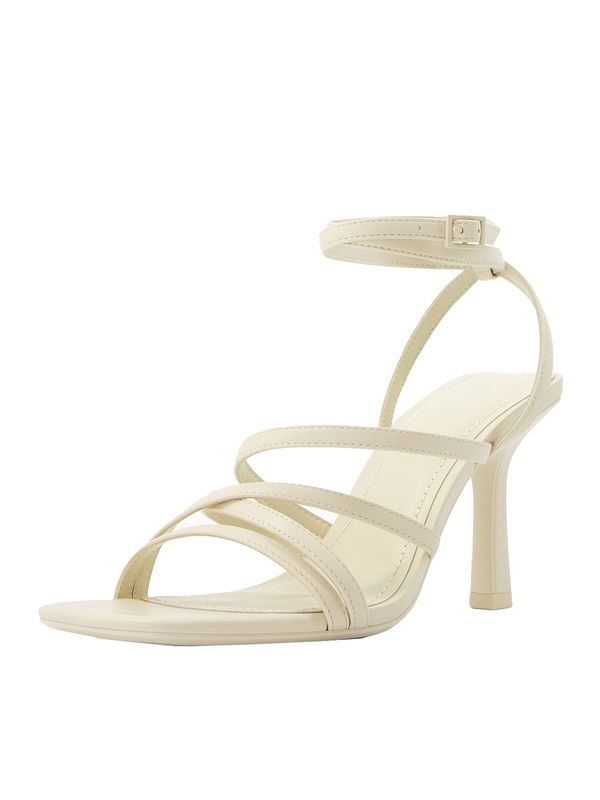 Bershka Bershka Сандали с каишка  бяло