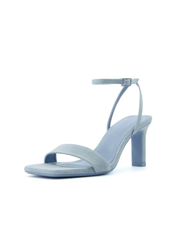 Bershka Bershka Сандали с каишка  син деним