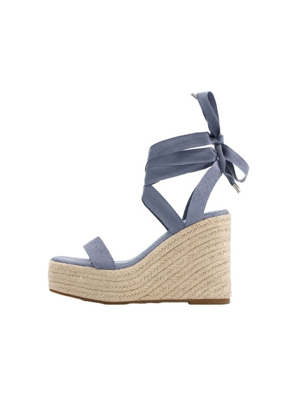 Bershka Bershka Сандали  син деним