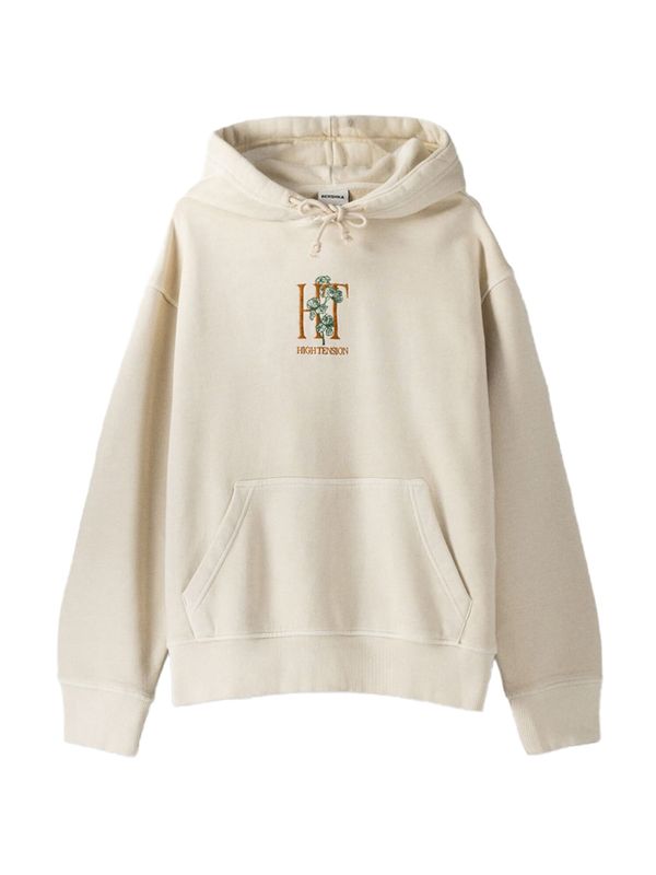 Bershka Bershka Суичър  бежово / кафяво / зелено