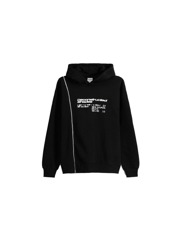 Bershka Bershka Суичър  черно / бяло