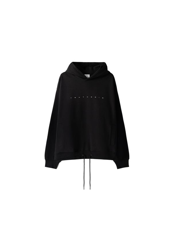 Bershka Bershka Суичър  черно / бяло