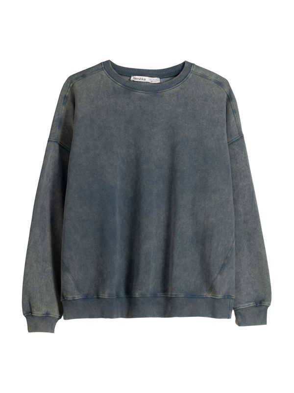 Bershka Bershka Суичър  гълъбово синьо / каки