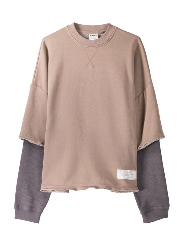 Bershka Bershka Суичър  къпина / пудра / бяло