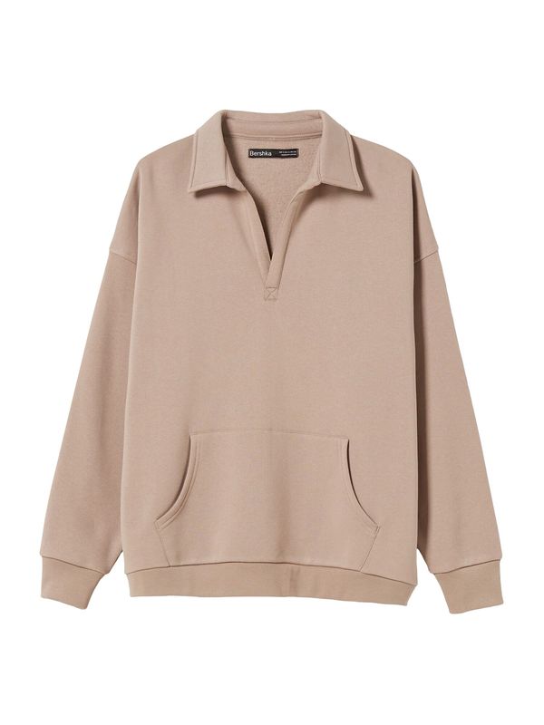 Bershka Bershka Суичър  сиво-бежово