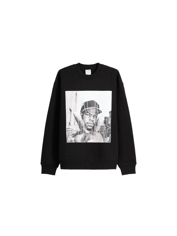 Bershka Bershka Суичър  сиво / черно / бяло